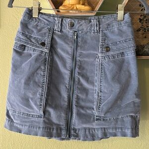 Free People light blue stretch cord miniskirt